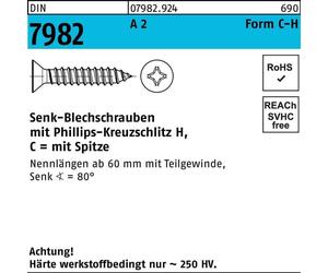 Reyher DIN 7982 A 2 3,9x22 -C-H A 2 S
