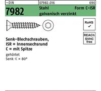 Reyher DIN 7982 Acier 3,5x32 -C-T15 Galv. zingué passivé gal Zn S