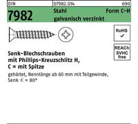 Reyher DIN 7982 Acier 4,8x19 -C-H Galv. zingué passivé gal Zn S