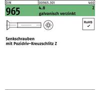 Reyher DIN 965 4.8 M3x8 -Z galv. zingué gal Zn S