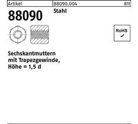 Reyher Ecrou trapézoïdal à 6 pans TR 30 x 6 acier (5 pièces)