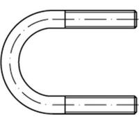 Reyher Etrier en acier rond DIN3570 p. U A 38/NW 25 M10 035700210380000 (100 pièces)