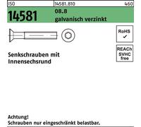 Reyher Vis à tête fraisée ISO 14581 08.8 M 5x12 -T25 vz 145818100050012 (500 pièces)