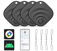 Reyke Android Tracker, Smart Tag Compatible avec Google Find My (Android Seulement), Traceur pour clés, Bagages, Valise, Portefeuille, 4 Pack