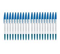 Reynolds Lot de 20 stylos à bille pointe fine Carbure 0,45 mm Bleu