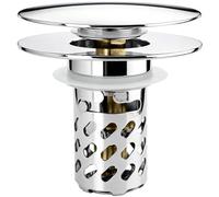 REZZI Bonde Lavabo Universel Pop-Up Salle de Bain Bouchon Evier Cuisine Filtre de Vidange Anti-Bloqué et Anti-Clogging Accélère Le pour Baignoire Cuisine Lavabo (Grand Couvercle 60mm)