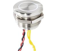 Rf-4707816 Bouton De Sonnette Avec Piezo Simple Acier Inoxydable, Blanc 24 V/0,3 A - Renkforce