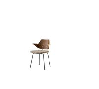 RFH RD7 Chaise de Salle à Manger avec Accoudoirs et Siège Rembourré Noyer/ Hallingdal 227