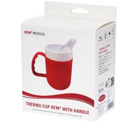RFM® Gobelet isotherme avec anse, qualité alimentaire, 140 ml, rouge Tasse 1 pc(s)