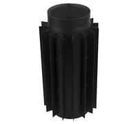 rg-vertrieb Échangeur de Chaleur 200mm Radiateur pour Tuyau de Poêle, Conduit de Cheminée en Acier Noir 2mm Robuste, Récupérateur de Chaleur
