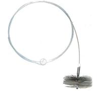 rg-vertrieb Hérisson de Ramonage en Acier, Kit avec Canne Flexible et Brosse pour Nettoyage de Cheminée, Kit Poêle, Longueur 3m, Ø 12,5cm Pro