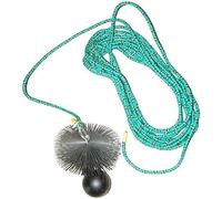 rg-vertrieb Kit de Ramonage Cheminée : Hérisson Acier Ressort 16 cm + Corde PP 5 m + Poids Fonte 1,9 kg, Set de Nettoyage M12