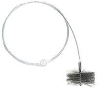 rg-vertrieb Kit de Ramonage Cheminée - Hérisson en Acier 45 cm avec Canne Flexible 10 m - Brosse pour Conduit Maçonné et Briques