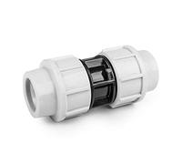 rg-vertrieb Manchon Raccord Droit pour Tube PE 40mm, Raccord à Compression pour Tuyau d'Irrigation et Alimentation
