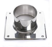rg-vertrieb Plaque de Base pour Chapeau de Cheminée - Ø 130 mm - Embase en Acier Inoxydable Anti-Acide