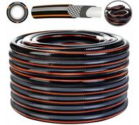 rg-vertrieb Tuyau d'Arrosage Polix Carbon 3/4" Longueur 50m, Tuyau de Jardin Renforcé à 5 Couches, Flexible et Résistant aux Algues et UV, Haute Qualité, Anti-Torsion