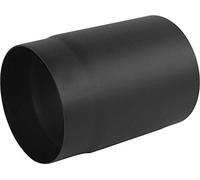 rg-vertrieb Tuyau de Cheminée en Acier Noir 2mm, Longueur 25cm, Diamètre 180mm, Conduit de Fumée Robuste pour Poêle à Bois, Résistant aux Hautes Temp