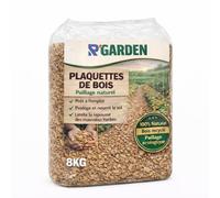 R'Garden Plaquettes de Bois pour Paillage - Copeaux 100% Naturels - Réduit Les Mauvaises Herbes, Conserve l’Humidité, Protège Les Racines - Idéal Jardin, Potager, Massifs et Arbustes (8kg = 1,4m2)