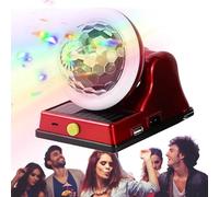 RGB Atmosphere Light - Solar Disco Ball Light with 2 Lighting Modes | Rechargeable LED Party Lamp Multi-Color | Creative Atmosphere Mood Lighting Orb for Garden, Terrace, Patio and Outdoor Wedding