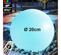 RGB LED boule lampe d'extérieur jardin TÉLÉCOMMANDE cour spot changement de couleur lampe dimmable V -TAC 40141
