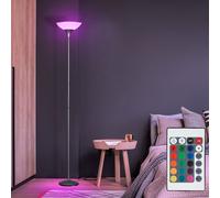 Projecteur de plafond à LED RVB, lampadaire, éclairage, couleur titane, salon, chambre, bureau, éclairage de la pièce, y compris télécommande, changeur de couleurs