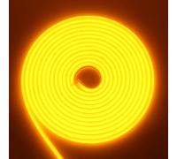 RGB Neon Ruban LED, 220V 288 LEDs/M, Etanche ip65 COB Flexible Étanche Découpable Silicone Bandeau Lumineuse Led pour Intérieur/Extérieur DIY Décoration,jaune,3M