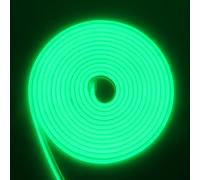RGB Neon Ruban LED, 220V 288 LEDs/M, Etanche ip65 COB Flexible Étanche Découpable Silicone Bandeau Lumineuse Led pour Intérieur/Extérieur DIY Décoration,verte,5M