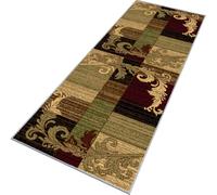 Rglxing Tapis de Cuisine Devant Evier Antidérapant Lavable 90X160CM Tapis de Passage rétro Long Tapis de Sol Tapis d'entrée intérieurs Paillasson pour Couloir Salon Chambre au Metre