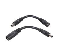 RGYBAO Lot de 2 cordons d'alimentation solaire courts DC 5,5 x 2,1 mm vers DC 8,0 x 2,0 mm pour conversion de stockage d'énergie
