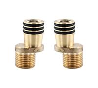 RGYBAO Lot de 2 étagères de douche en bronze avec joint fermé, coude flexible, joint rapide, installation de robinet de salle de bain imperméable pour salle de bain