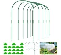 RHAIQBVC Cerceaux de serre pour lits surélevés, kit de tunnel de serre, cadre de support amovible en fibre de verre, tunnel de culture antirouille pour jardin, filet de jardin, lits surélevés (B)