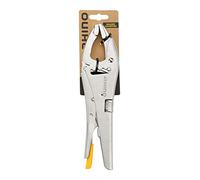 RHINO 11262 Pince Étau Bec Long 100 mm - Pince de Serrage à Crémaillère avec Déverrouillage Rapide - Outil pour Mécanique, Bricolage et Ferronerie - Garantie 5 ans