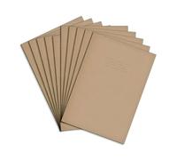 Rhino B Lot de 10 cahiers d'exercice 64 pages Chamois Format A4
