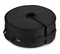 Rhino Base de parasol ronde avec ouverture latérale, 45,7 cm ~ S'adapte à tout support de parasol déporté et tout support de parasol d'extérieur ~ Facile à installer (Noir)