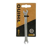 RHINO ourches, Clé Plate e Serrage à fourches - Diamètre 6 x 7 mm - Fabriqué en Acier (Chrome Vanadium) - Haute qualité - Garantie à Vie - Plusieurs Tailles Disponibles