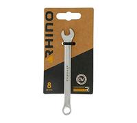 RHINO - Clé Mixte 8 mm e Serrage nneau et ourche combinés - Diamètre 8 mm - Haute qualité - Fabriqué en Acier (Chrome Vanadium) - Garantie à Vie - Plusieurs Tailles Disponibles