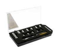 Rhino - Clés à cliquet 60 dents - Coffret liquet pour douilles traversantes + 10 douilles débouchées (traversantes) - Chrome vanadium - Carré 3/8" - Douilles 10 à 19mm - Garantie 5 ans