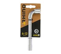 RHINO - Clés tubulaires et à Pipe, Clé à Pipe débouchée 12 mm - Diamètre 12 mm - Empreinte 6/12 pans - Fabriqué en Acier (Chrome Vanadium) - Garantie à Vie - Plusieurs Tailles Disponibles