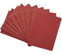 RHINO F6M ADAPTATEUR A4 d'exercice 64 Pages Rouge Lot de 10
