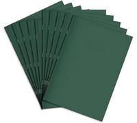 RHINO F8M A4 d'exercice 64 Pages Vert foncé Lot de 10