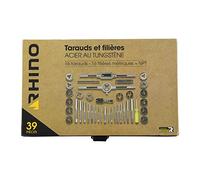 Rhino - Kits Tarauds & Filières - Coffret tarauds & filières 39 pièces - Alliage Acier/Tungstène - Coffret comprenant 16 tarauds, 16 filières métriques, divers accessoires - Garantie 5 ans 22392