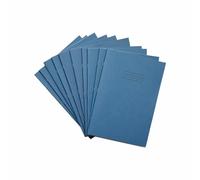 Rhino Lot de 10 cahiers de 80 pages quadrillées Bleu clair Format A4