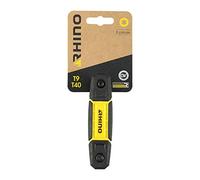 RHINO - Lot de 8 clés mâle étoile, jeu de 8 clés torx sur monture sans blocage - Diamètre T9 à T40 - Fabriqué en Acier (Chrome Vanadium) - Haute qualité - Garantie à vie