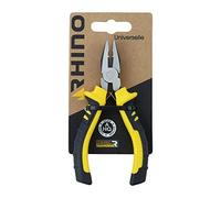 RHINO - Mini pince universelle 115 mm à forte démultiplication - Fabriqué en Acier haute qualité - Coupe & Serre - Longueur 115 mm - Manche ergonomique bi-matière - Garantie à vie