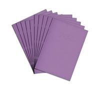 Rhino Papeterie - Carnet d'écriture - Format A4-40 pages - Pointes de 4 mm centrées sur des lignes rouges de 15 mm - Livres scolaires - Lot de 10