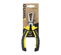 RHINO - Pince à dénuder de câbles, pince à dénuder manuelle 160 mm - Fabriqué en Acier haute qualité - Manche ergonomique - Longueur 160 mm - Haute qualité - Garantie à vie