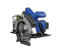 Rhino - Scies circulaires électriques, filaire 230V/1200w/50Hz - Lame Carbure de tungstène 185mm x 20mm (24 dents) - Guide laser, plateau métallique inclinable, poignée ergonomique Gris
