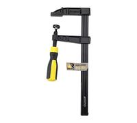 RHINO Serre-joint à vis 80 x 250 mm avec barre main dormant et manche bi-matière - Référence 041422 - Garantie 5 ans