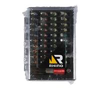 RHINO - Set d'embouts pour tournevis - Coffret d'embouts de vissage courts 42 pièces avec porte-embout - Acier S2 - Bagues de couleur - Garantie 5 ans - Cruciformes, plats, torx, Torx percés, Allen