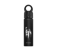 RhinoShield AquaStand Gourde Isotherme magnétique 700ml - Noir | Star Wars Acier inoxydable, bouteille de sport avec paille, poignée compatible MagSafe, trépied avec angles ajustables